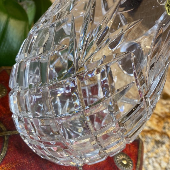 Vintage Europa Hand Cut 24% Lead Crystal Diamond & Starburst Motif Jug Pitcher - Picture 4 of 9